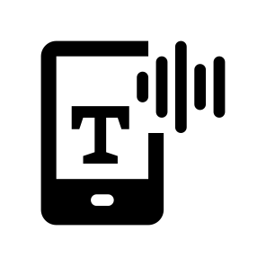 Ai Voice Commands Typing Text Smartphone icon