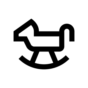 Baby Horse Icon Symbol Vector icon