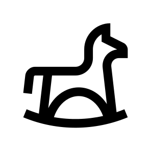 Horse Rocking Baby Icon Symbol icon