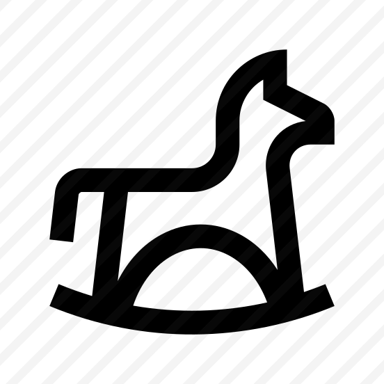 Horse Rocking Baby Icon Symbol preview