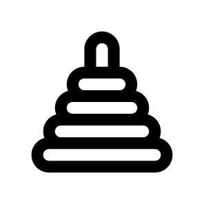 Pyramid Toy Icon Symbol Vector icon