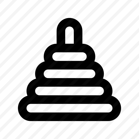 Pyramid Toy Icon Symbol Vector preview