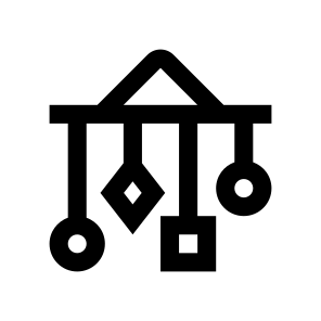 Rattle Toys Icon Symbol Vector icon