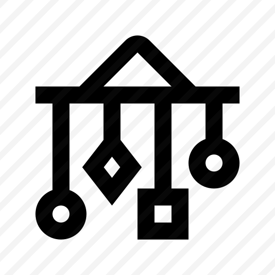 Rattle Toys Icon Symbol Vector preview