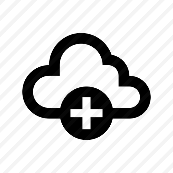Cloud Add Icon Symbol Vector preview