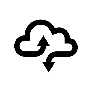 Cloud Exchange Loading Download Icon icon