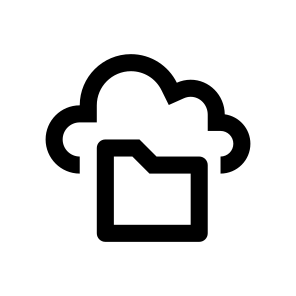 Cloud Folder Access Icon Symbol icon