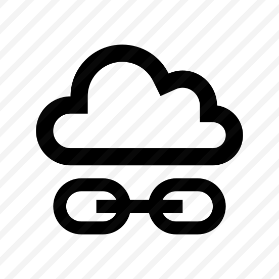 Cloud Link Chain Icon Symbol preview