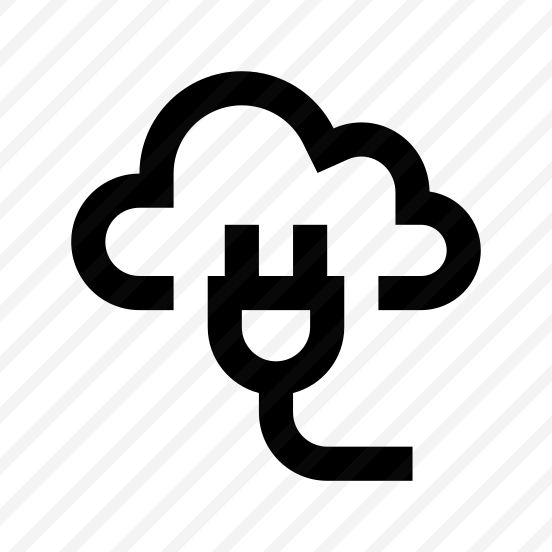 Cloud Power Supply Electricity Icon preview