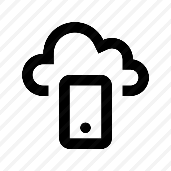 Cloud Smartphone Access Icon Symbol preview