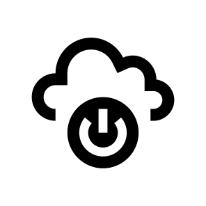 Cloud Switch On Off Icon icon