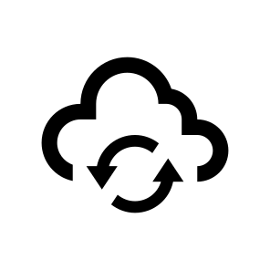 Cloud Sync Refresh Icon Symbol icon