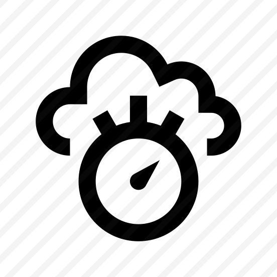 Cloud Time Stopwatch Icon Symbol preview