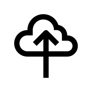Cloud Unloading Icon Symbol Vector icon