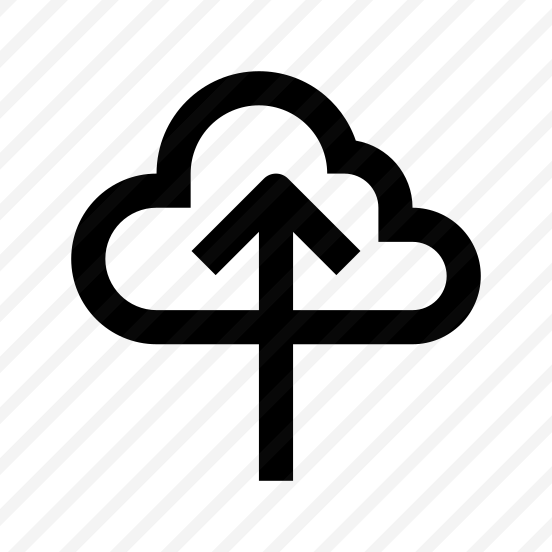 Cloud Unloading Icon Symbol Vector preview