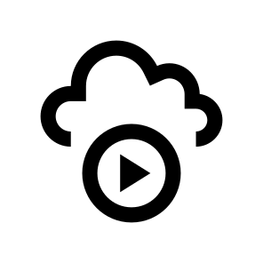 Cloud Video Media Access Icon icon