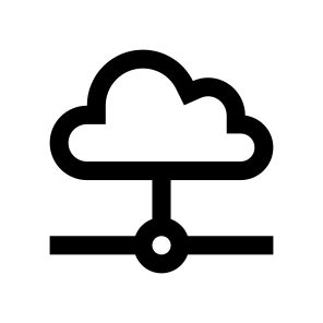 Cloud Wire Connection Access Icon icon