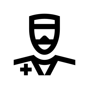 Doctor Medic Man Male Cap Mask Glasses Protection Virus Covid Line icon