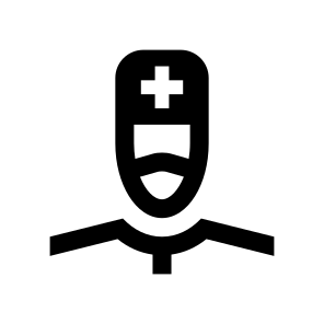 Doctor Medic Man Male Cap Mask Protection Virus Covid Five Line icon