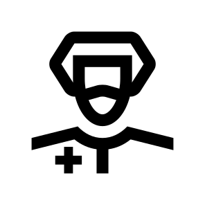 Doctor Medic Man Male Cap Mask Protection Virus Covid Line icon