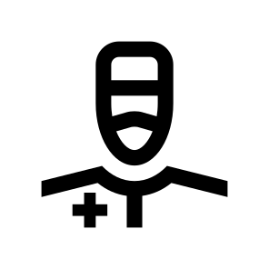 Doctor Medic Man Male Cap Mask Protection Virus Covid Two Line icon