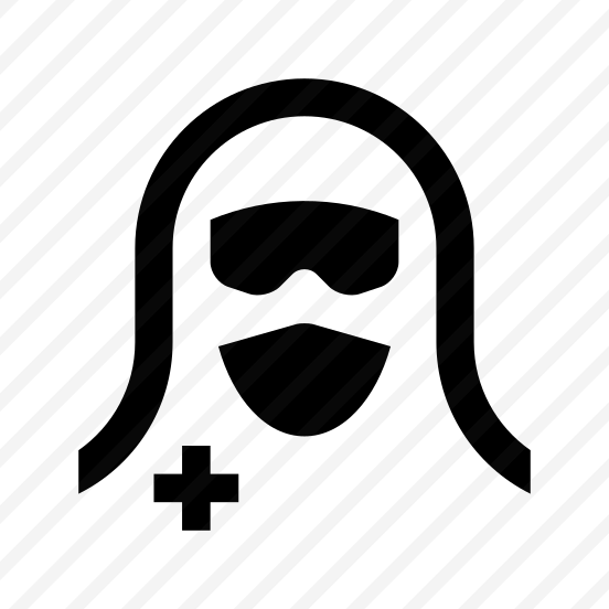 Doctor Medic Man Male Mask Glasses Protective Suit Protection Virus Covid Line preview