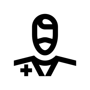 Doctor Medic Man Male Mask Protection Virus Covid Five Line icon