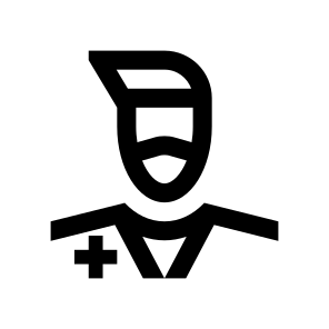 Doctor Medic Man Male Mask Protection Virus Covid Four Line icon