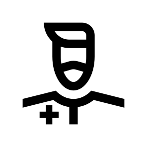 Doctor Medic Man Male Mask Protection Virus Covid Line icon