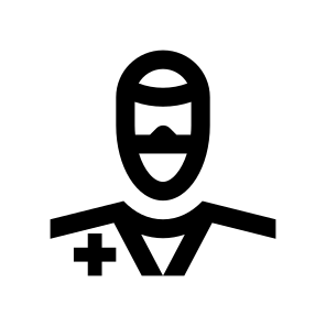 Doctor Medic Man Male Mask Protection Virus Covid Seven Line icon
