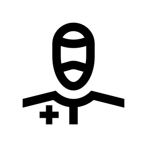 Doctor Medic Man Male Mask Protection Virus Covid Two Line icon