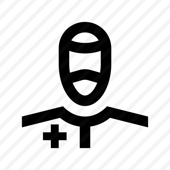 Doctor Medic Man Male Mask Protection Virus Covid Two Line preview
