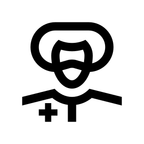 Doctor Medic Woman Female Mask Protection Virus Covid Five Line icon
