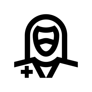 Doctor Medic Woman Female Mask Protection Virus Covid Seven Line icon