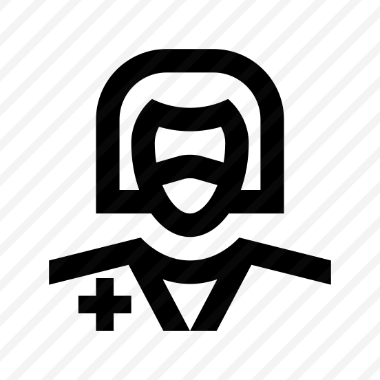 Doctor Medic Woman Female Mask Protection Virus Covid Six Line preview