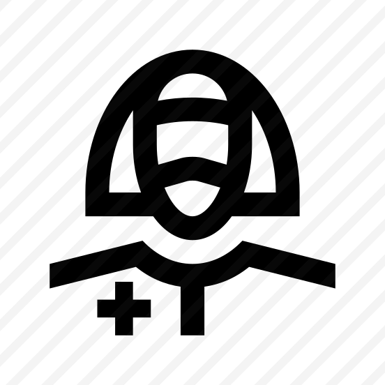 Doctor Medic Woman Female Mask Protection Virus Covid Three Line preview