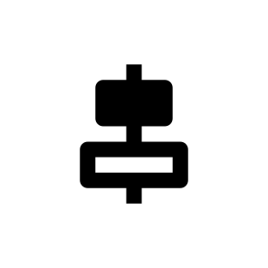 Align Horizontal Center Icon Symbol icon