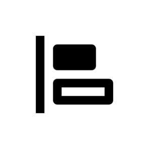Align Horizontal Left Icon Symbol icon