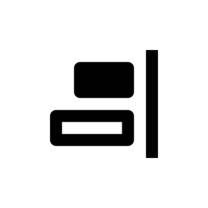 Align Horizontal Right Icon Symbol icon