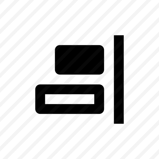 Align Horizontal Right Icon Symbol preview