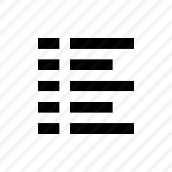 Align Left List Icon Symbol preview