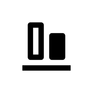 Align Vertical Bottom Icon Symbol icon