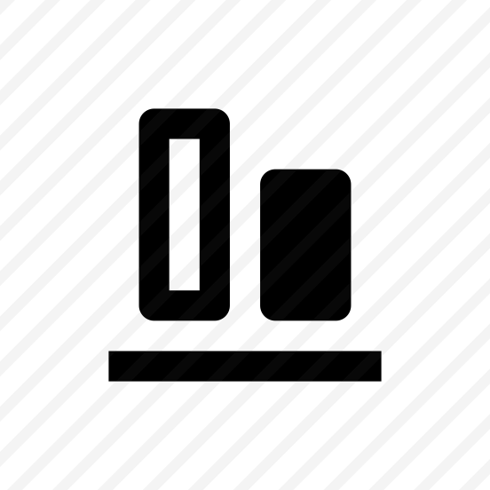Align Vertical Bottom Icon Symbol preview