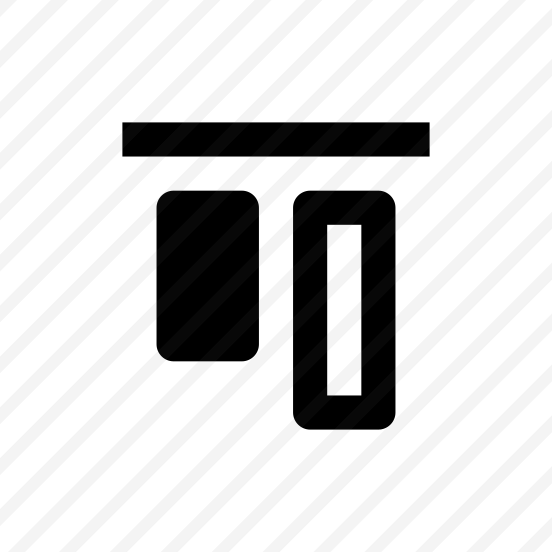 Align Vertical Top Icon Symbol preview