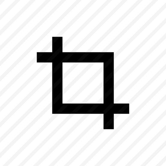 Crop Tool Icon Symbol Vector preview