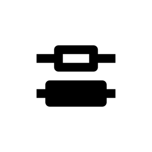 Distribute Vertical Center Icon Symbol icon