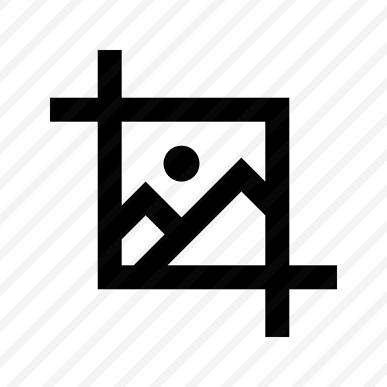 Image Crop Icon Symbol Vector preview