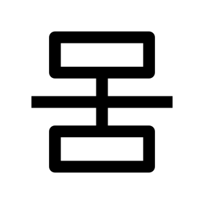 Layout Two Icon Symbol Vector icon