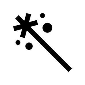 Magic Wand Tool Icon Symbol icon