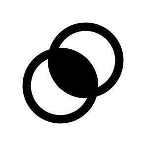 Pathfinder Exclude Icon Symbol Vector icon